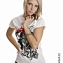 Sons of Anarchy tričko, Samcro Reaper Splash Girly White, dámske