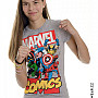 Marvel Comics tričko, Heroes Grey Girly, dámske