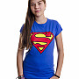 Superman tričko, Shield Blue, dámske