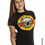 Guns N Roses tričko, Classic Bullet Logo Skinny, dámske