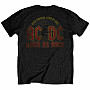 AC/DC tričko, Hard As Rock With Back Print, pánske