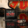 AC/DC peňaženka 11 x 9 x 2 cm s řetízkem/ 220 g, Black Ice