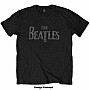 The Beatles tričko, Drop T Logo Diamante Crystals Black, pánske