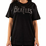 The Beatles tričko, Drop T Logo Diamante Crystals Black, pánske