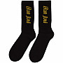 Bon Jovi ponožky, Yellow Logo Black, unisex - velikost 7 až 11 (40 až 45)