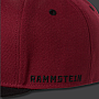 Rammstein šiltovka Snapback, Bordeaux Red & Black, unisex one size