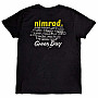 Green Day tričko, Nimrod Tracklist BP Black, pánske