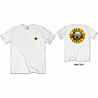 Guns N Roses tričko, F&B Classic Logo White, pánske