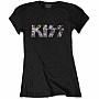 KISS tričko, Logo Diamante Girly, dámske