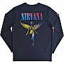 Nirvana tričko dlhý rukáv, Angelic Gradient BP Navy Blue, pánske