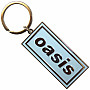 Oasis kovová kľúčenka 58x28 mm, Logo Sky Blue
