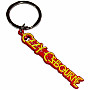 Ozzy Osbourne kovová kľúčenka 65mm x 10mm, Logo Yellow Zinc