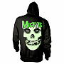 Misfits mikina, Glow Jurek Skull BP Black, pánska