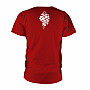 Green Day tričko, American Idiot Heart Grenade BP Red, pánske