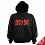 AC/DC mikina, Distressed Logo Hoodie Black, pánska