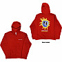 Primal Scream mikina, Screamadelica Hoodie BP Red, pánska