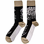 Queen ponožky, Crest & Logo Black, unisex - velikost 4 až 7 (36 až 40 EU)