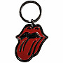 Rolling Stones kovová kľúčenka 43x50 mm, Classic Tongue Black Zinc