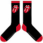 Rolling Stones ponožky, Classic Tongue Black, unisex - velikost 7 až 11 (40 až 45)