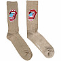 Rolling Stones ponožky, US Tongue Tie-Dye Natural, unisex - velikost 7 až 11 (41 až 45)