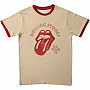 Rolling Stones tričko, US Tour '78 Ringer Natural & Orange, pánske