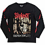 Slipknot tričko dlhý rukáv, Skeleton Flag BP Black, pánske