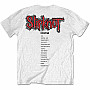 Slipknot tričko, Iowa Track List BP White, pánske