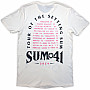 Sum 41 tričko, Tour '24 Pink Skull BP Natural, pánske
