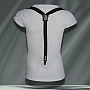 Rammstein tričko s kšandami, Suspender White, dámske