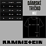 Rammstein tričko s kšandami, Suspender White, dámske