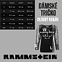 Rammstein tričko s dlhým rukávem, Rotes Licht BP Red & Black, dámske