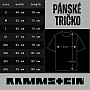 Rammstein tričko, Lava Logo BP Black, pánske