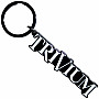 Trivium kovová kľúčenka 65 mm, Logo Black Zinc