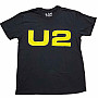 U2 tričko, Yellow Logo 2018 BP Black, pánske