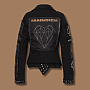 Rammstein bunda, Metal Patches Zip BP Black, dámska